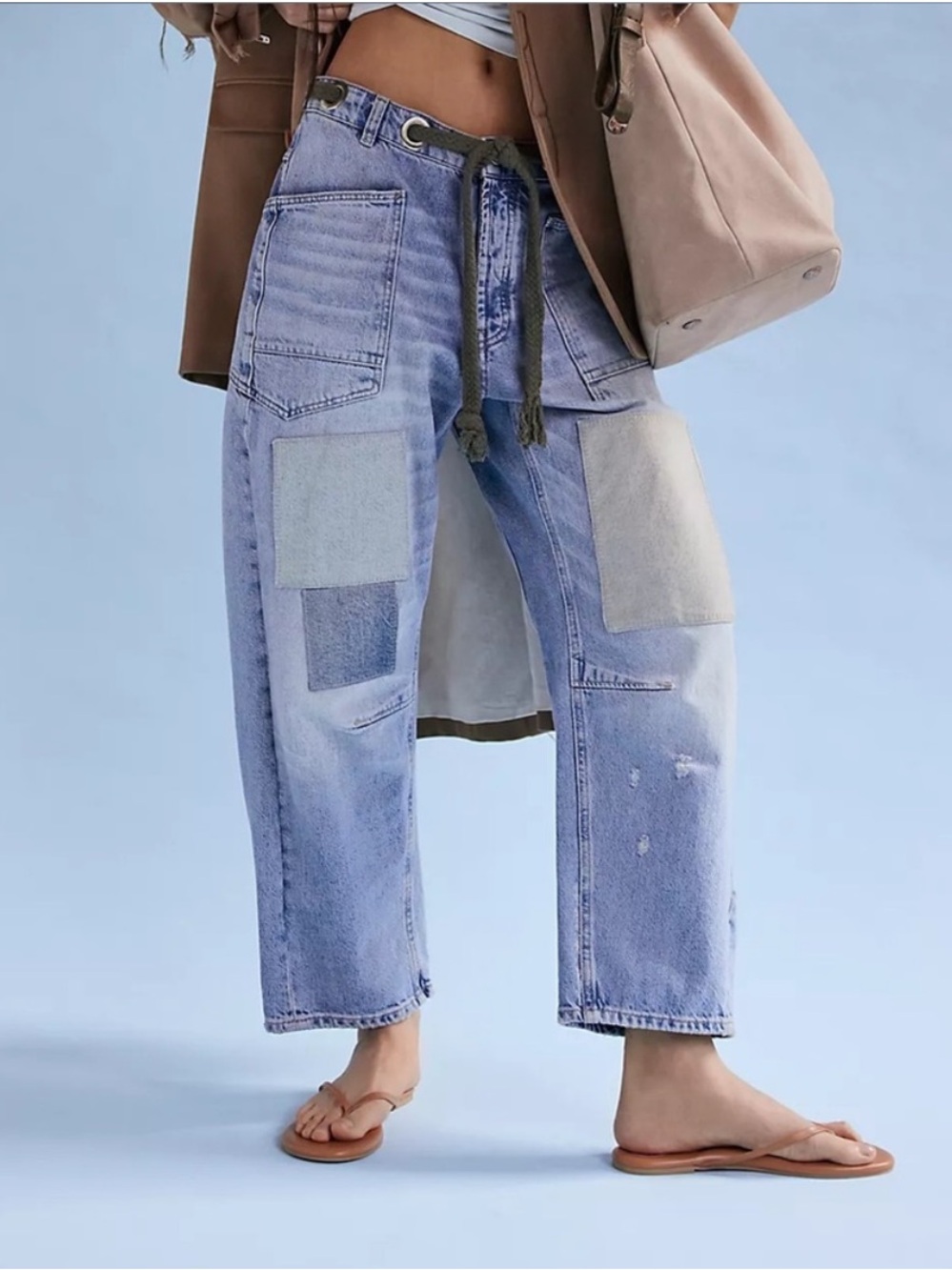 Free People We The Free Moxie Pull-On Barrel Jeans